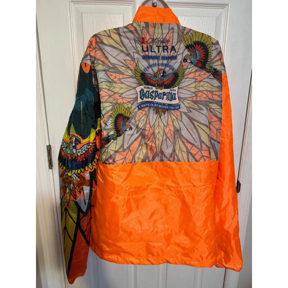 Leslie Jordan Gasparilla 2024 Michelob Ultra Challenge Windbreaker Jacket XL